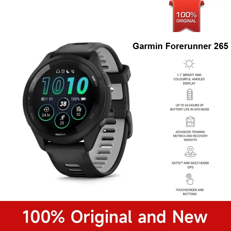 Heart Rate Gps Watch - Garmin Forerunner 265 Sports Watch Outdoor