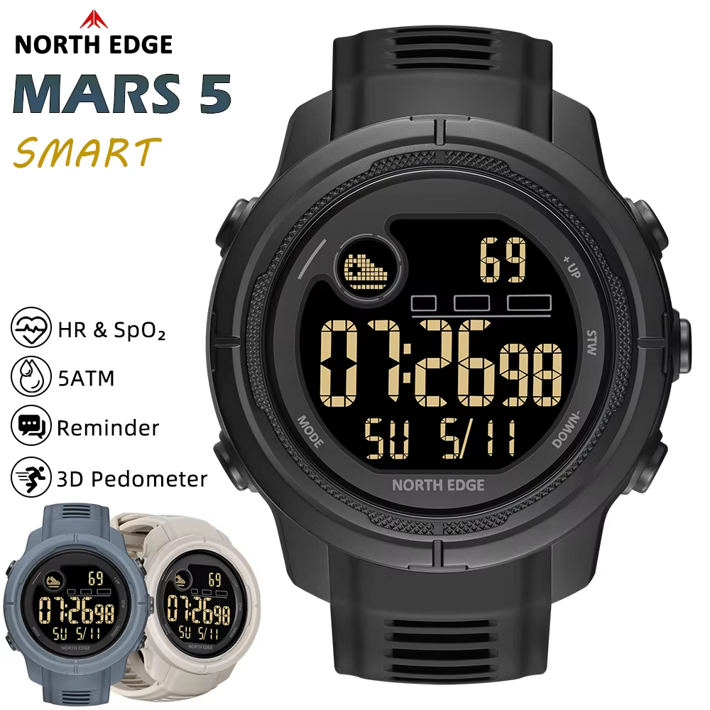 Smartwatch New Watches For Women - NORTH EDGE NEW MARS 5 Men's