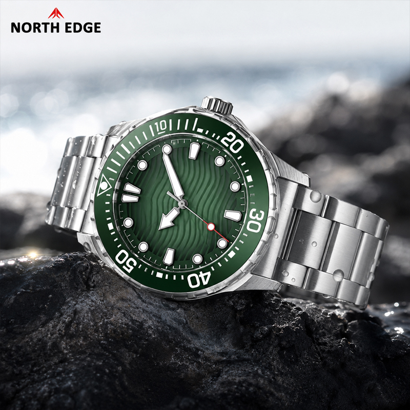 Solar Powered Watch - North Edge TRITON Dive Watch for