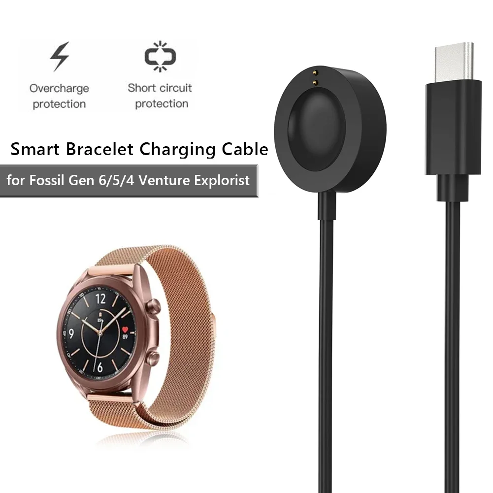 1M USB Type-C Magnetic Fast Ch - Fossil Watches Smartwatch Gen 5 recension och pris