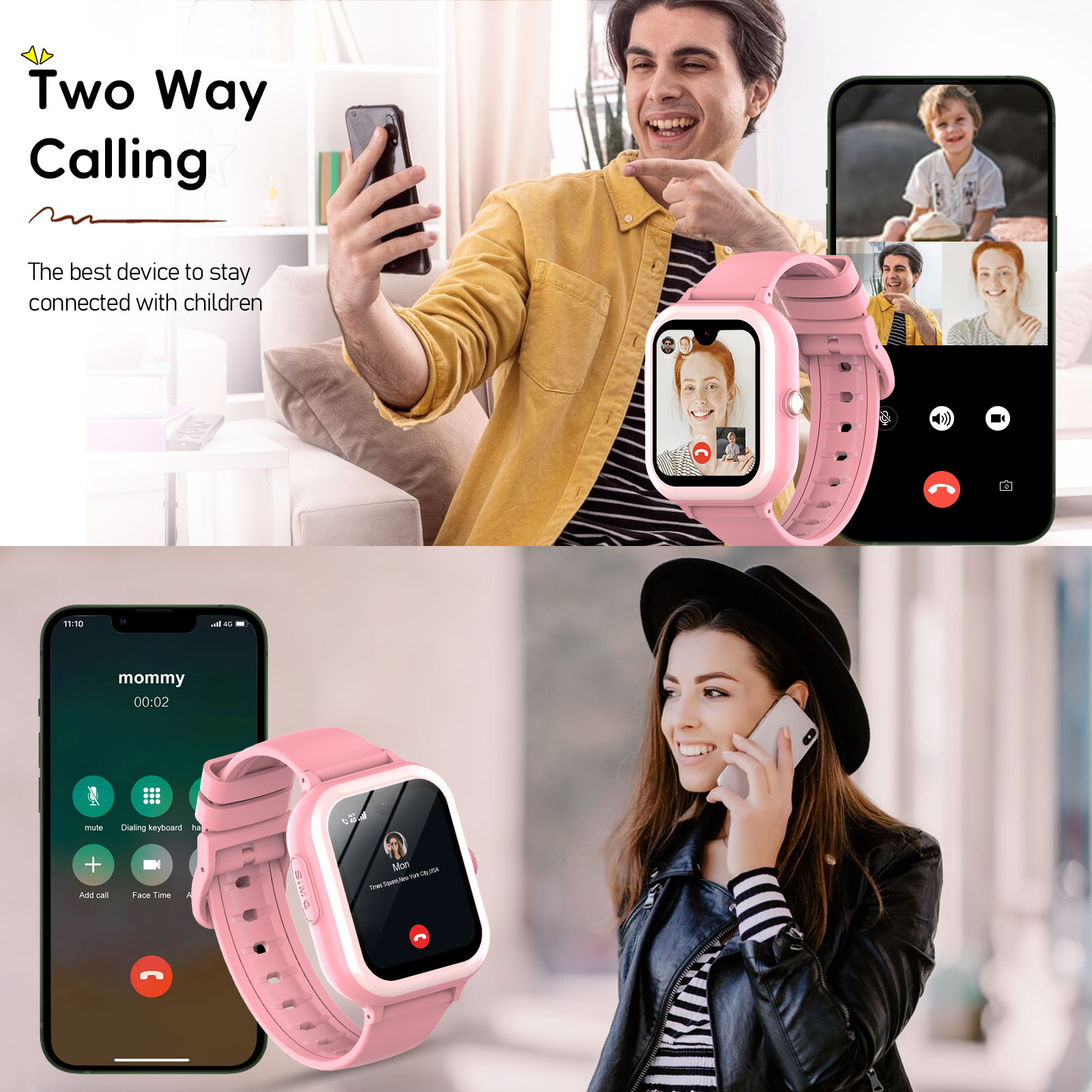 Wonlex KT31 Kids SmartWatch wi - Smartwatch Watch Whatsapp recension och pris