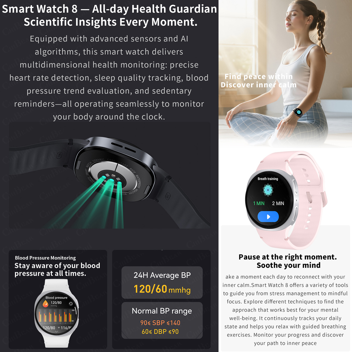 2026 New Watches 8 Mini GPS Tr - Heart Rate Gps Watch recension och pris