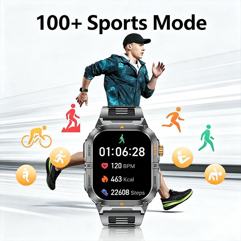 Rugged Military Smart Watch Me - Smartwatch Rugged Watches For Men recension och pris