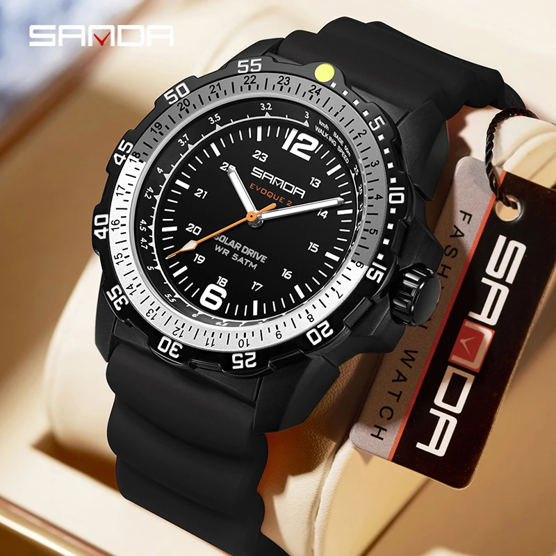 SANDA Luxury New Men's Solar-p - Solar Powered Watch recension och pris
