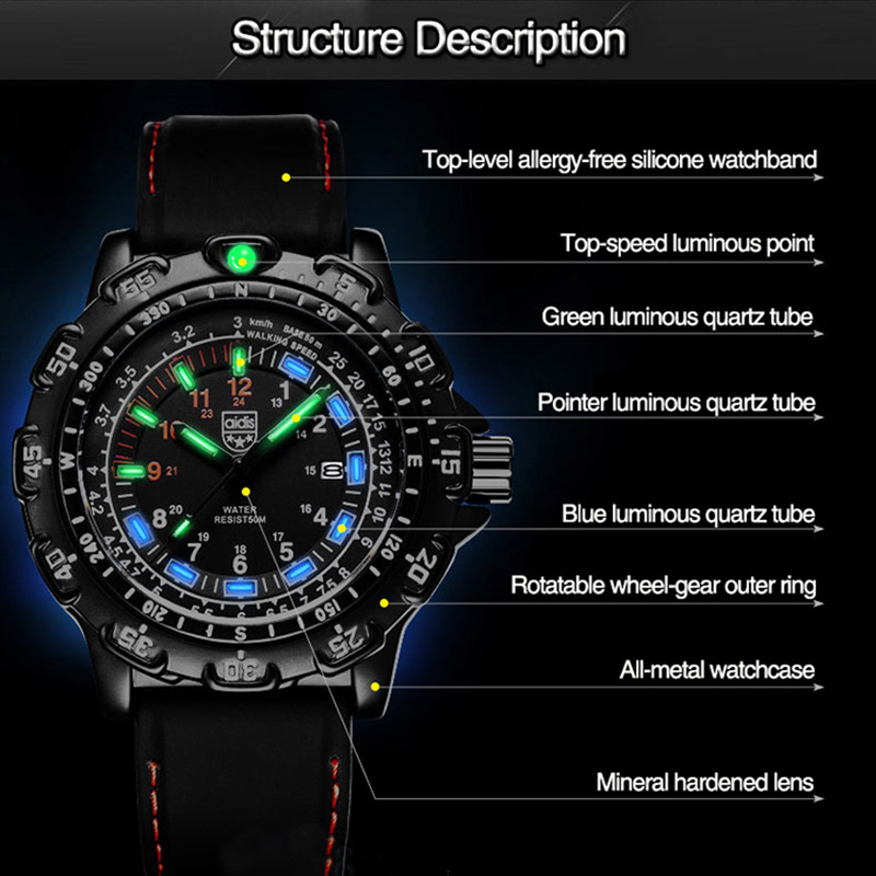 Addies Military Watch Special  - Solar Powered Watch recension och pris