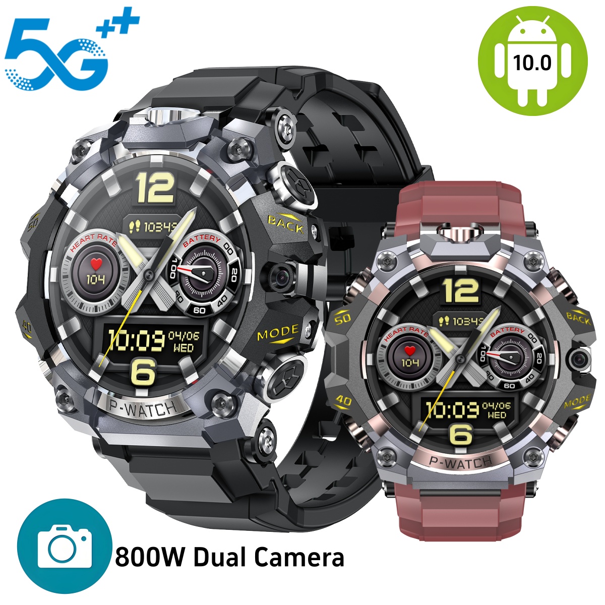 Q668 Smartwatch Android 10.0 1 - Heart Rate Gps Watch recension och pris
