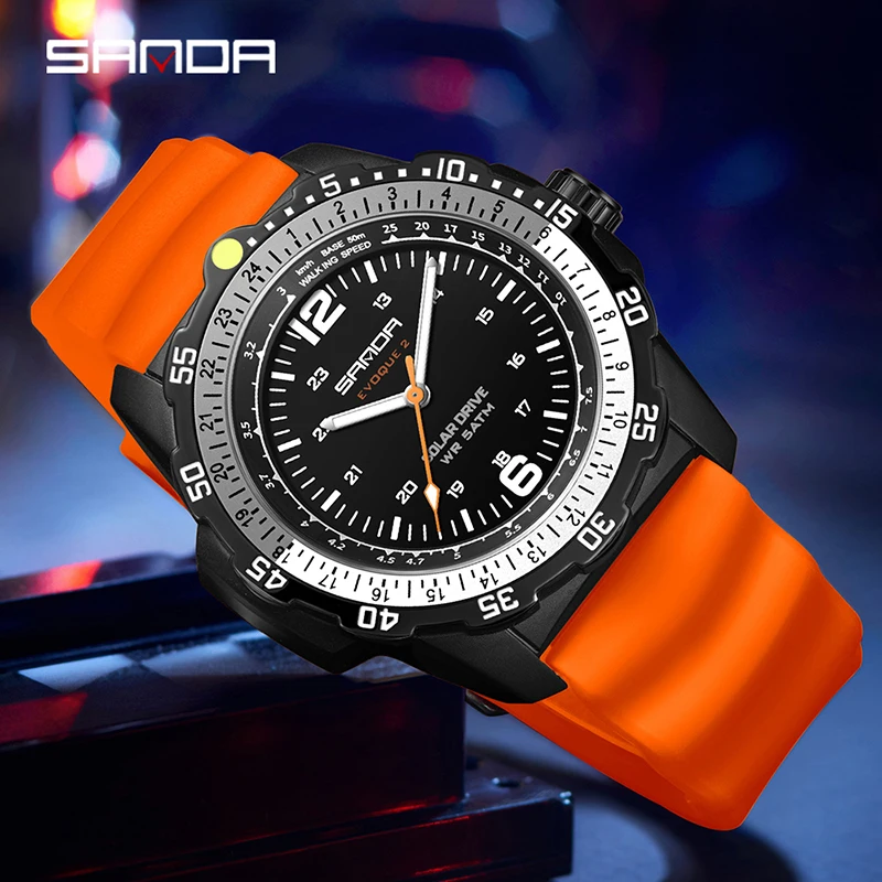 SANDA New Luxury Men's Solar-p - Solar Powered Watch recension och pris
