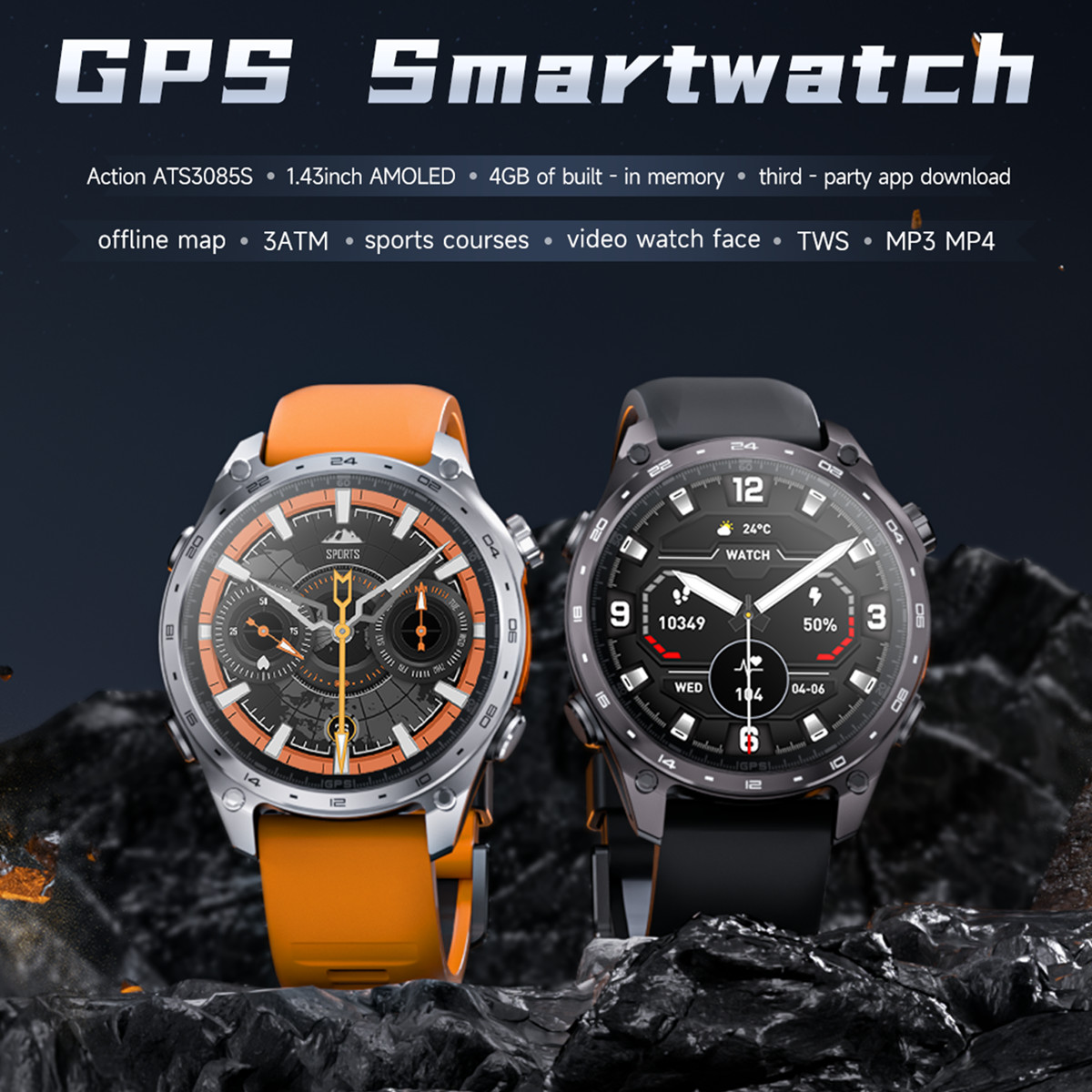 3ATM Waterproof Sports Smartwa - Smartwatch Watch Whatsapp recension och pris