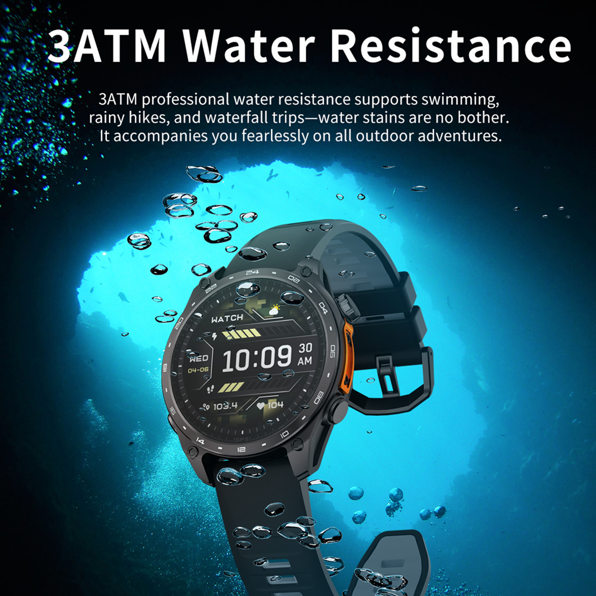 3ATM Waterproof Sports Smartwa - Smartwatch Watch Whatsapp recension och pris