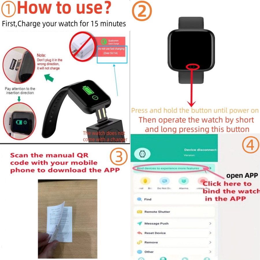 Smart Watch Message Remind Mus - Smartwatch Watches For Kids recension och pris