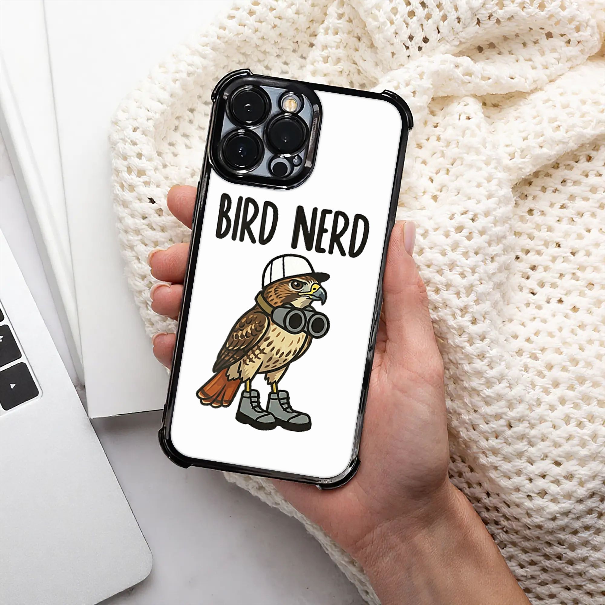 Funny Bird Nerd Watching Red T - Watches Original recension och pris
