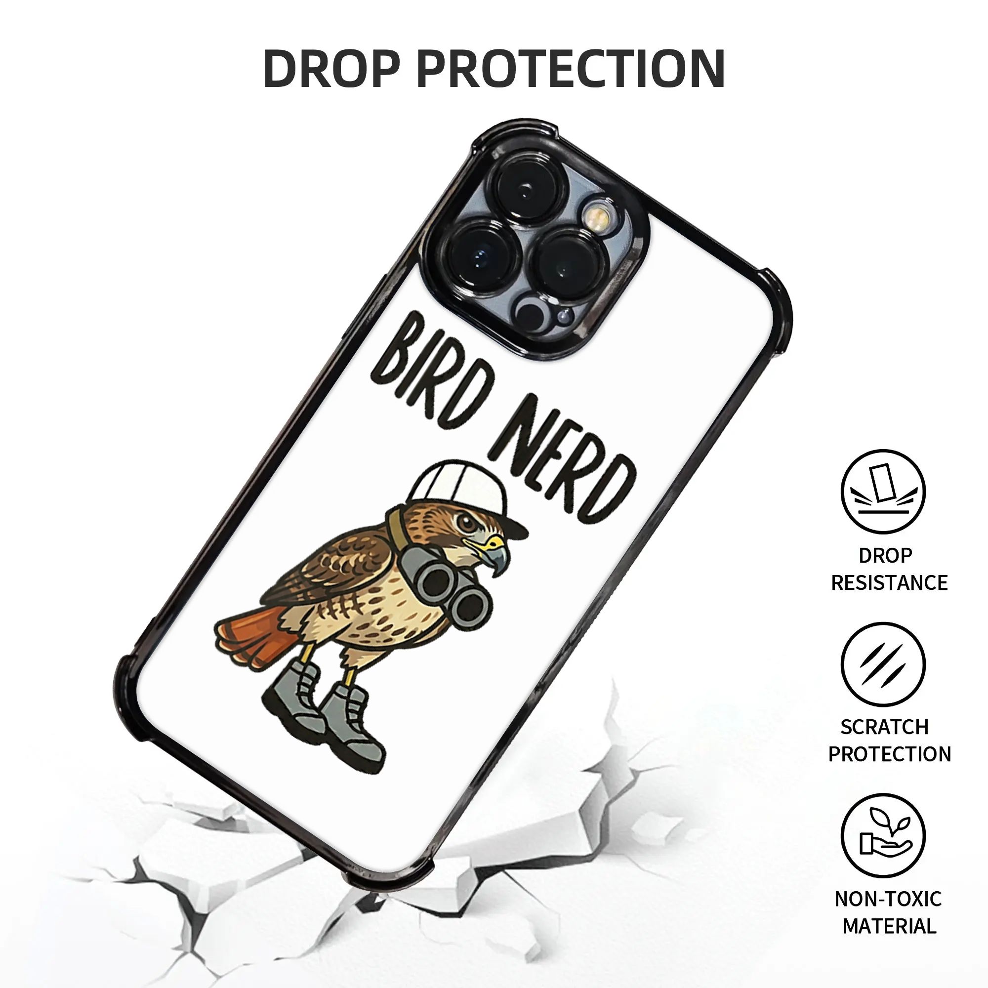 Funny Bird Nerd Watching Red T - Watches Original recension och pris