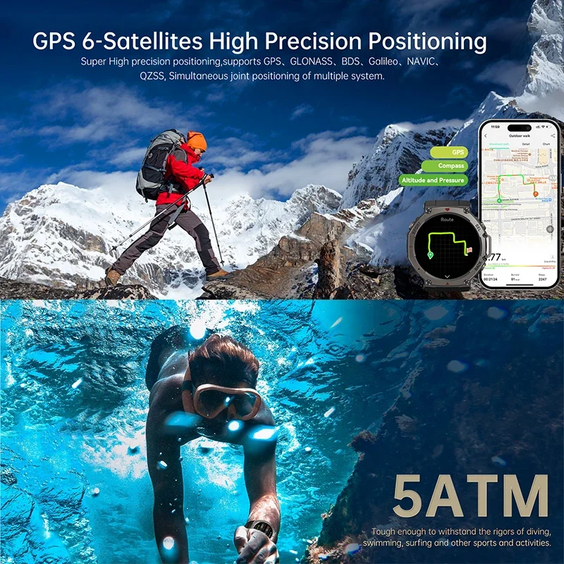 2026 New Military DM58 GPS Sma - Heart Rate Gps Watch recension och pris