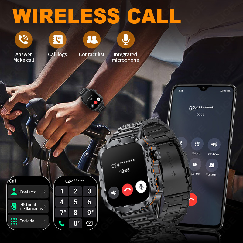 LIGE 2025 Rugged Military Smar - Smartwatch Rugged Watches For Men recension och pris