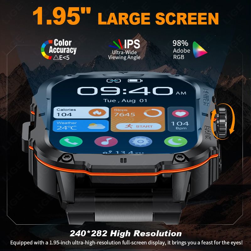 LIGE 2025 Rugged Military Smar - Smartwatch Rugged Watches For Men recension och pris