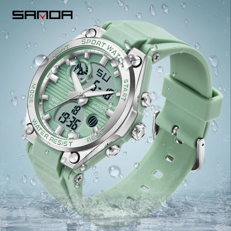 SANDA Brand G Style LED Digita - Solar Powered Watch recension och pris