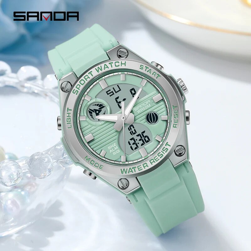 SANDA Brand G Style LED Digita - Solar Powered Watch recension och pris