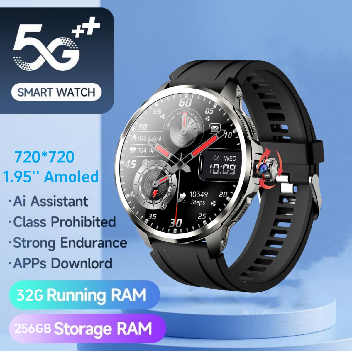 New H99 Smart Watch 1.95 inch  - Smartwatch Watch Whatsapp recension och pris