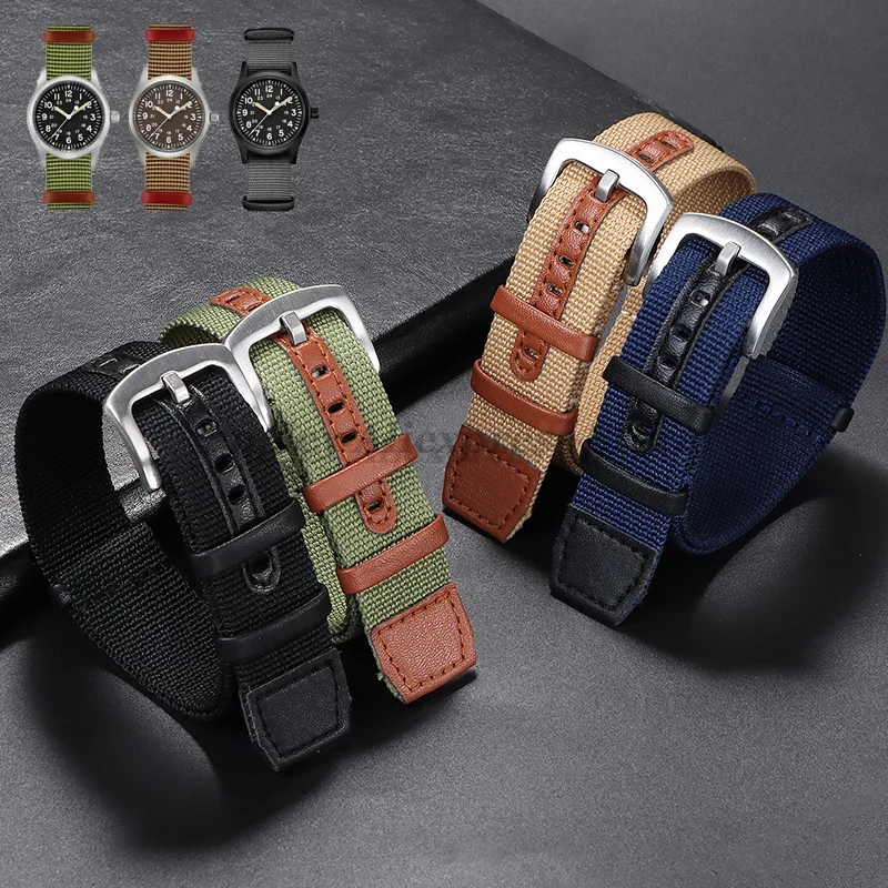 20mm 22mm Canvas Nylon Patch L - Watches Rolex Smartwatch recension och pris