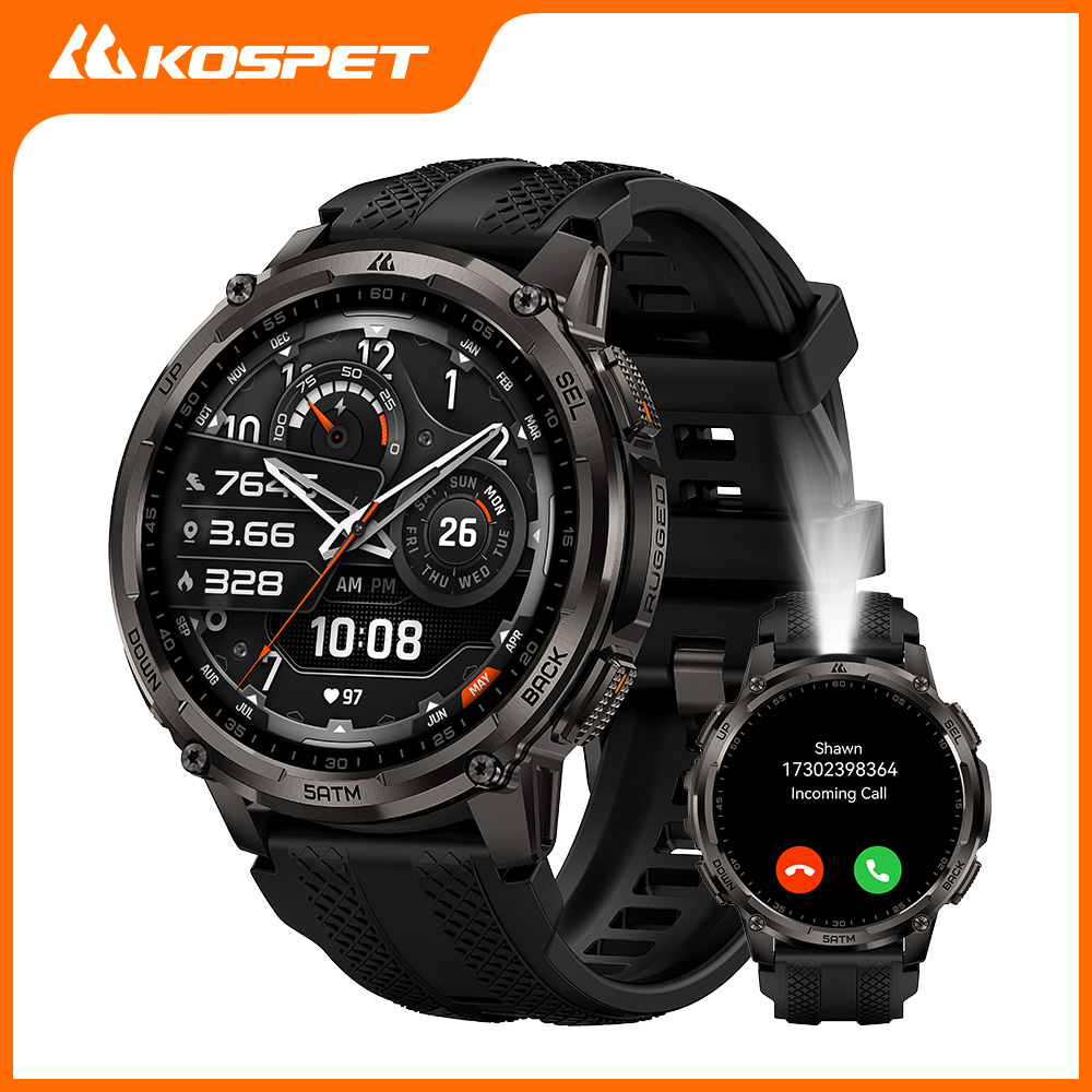 KOSPET TANK T4C Smartwatch Men - Smartwatch Rugged Watches For Men recension och pris