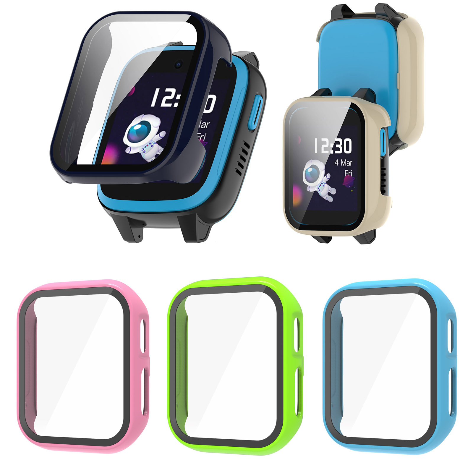 Hard Edge Shell Glass Screen P - Smartwatch Watches For Kids recension och pris