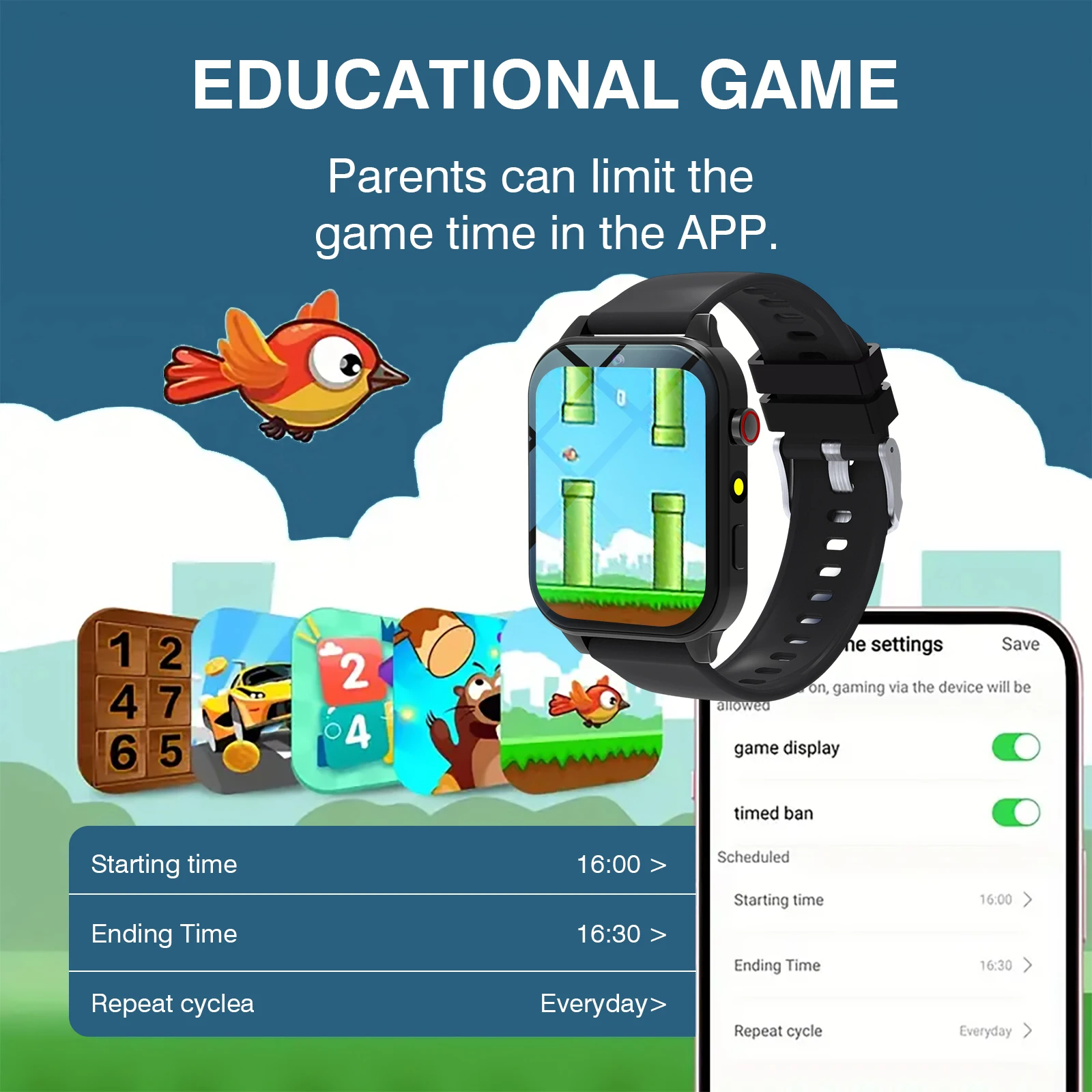 Kids′s Smart Watch 18 Games Ca - Smartwatch Watches For Kids recension och pris