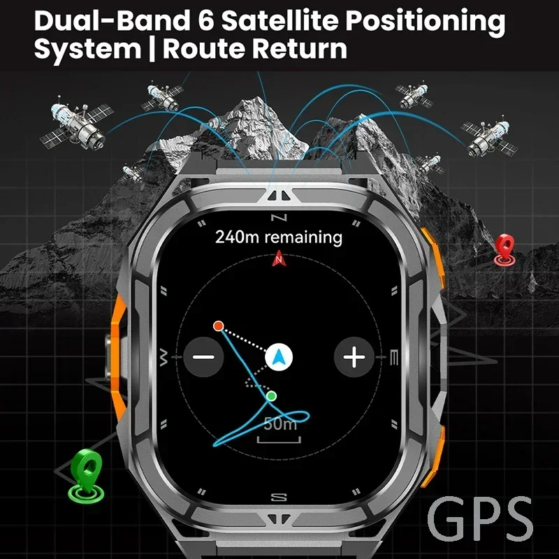 Luxury AMOLED Smartwatch Real  - Heart Rate Gps Watch recension och pris