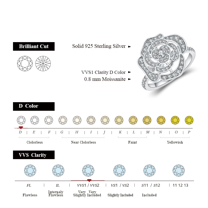 Attagems 1.5CT Moissanite Ring - Vs Smartwatch recension och pris