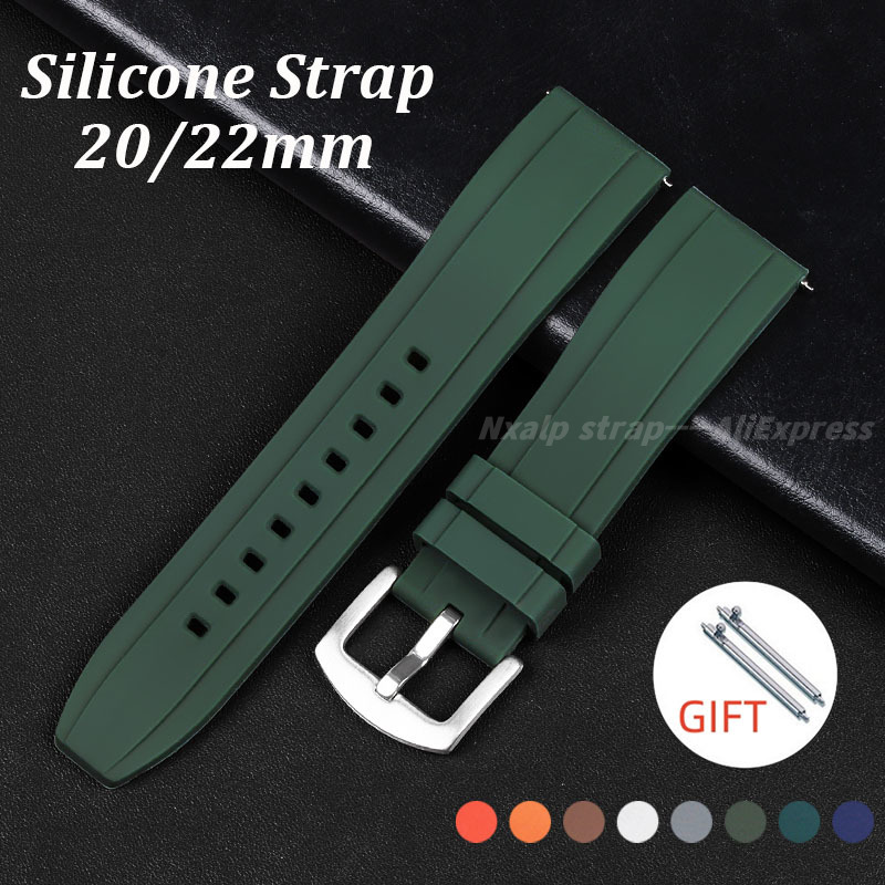 20mm 22mm Silicone Watch Band  - Watches Rolex Smartwatch recension och pris