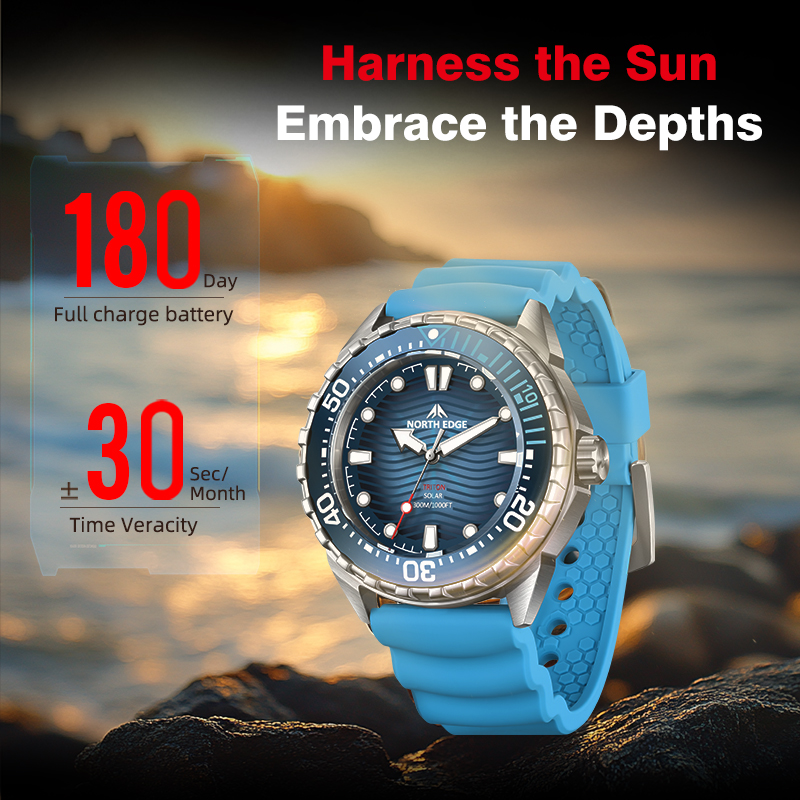 NORTH EDGE 2025 New TRITON Sol - Solar Powered Watch recension och pris