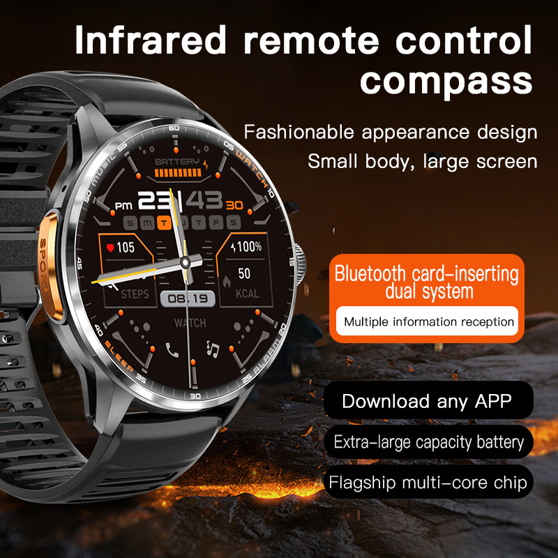H100 Smart Watch 1.8inch Amole - Smartwatch Watch Whatsapp recension och pris