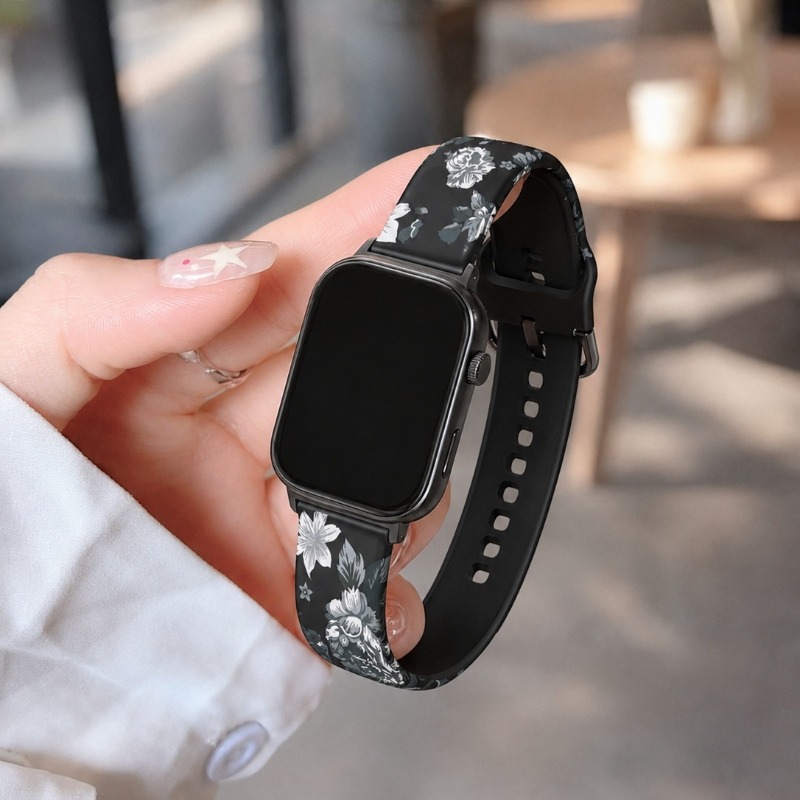 Vintage Floral Print Soft Sili - Smartwatch Vintage Watches For Women recension och pris